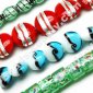 Foiled Glass Beads